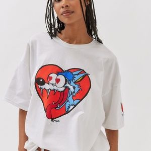 NEW w/ TAGS Urban Outfitters Jesus Lizard T-Shirt Dress L/XL